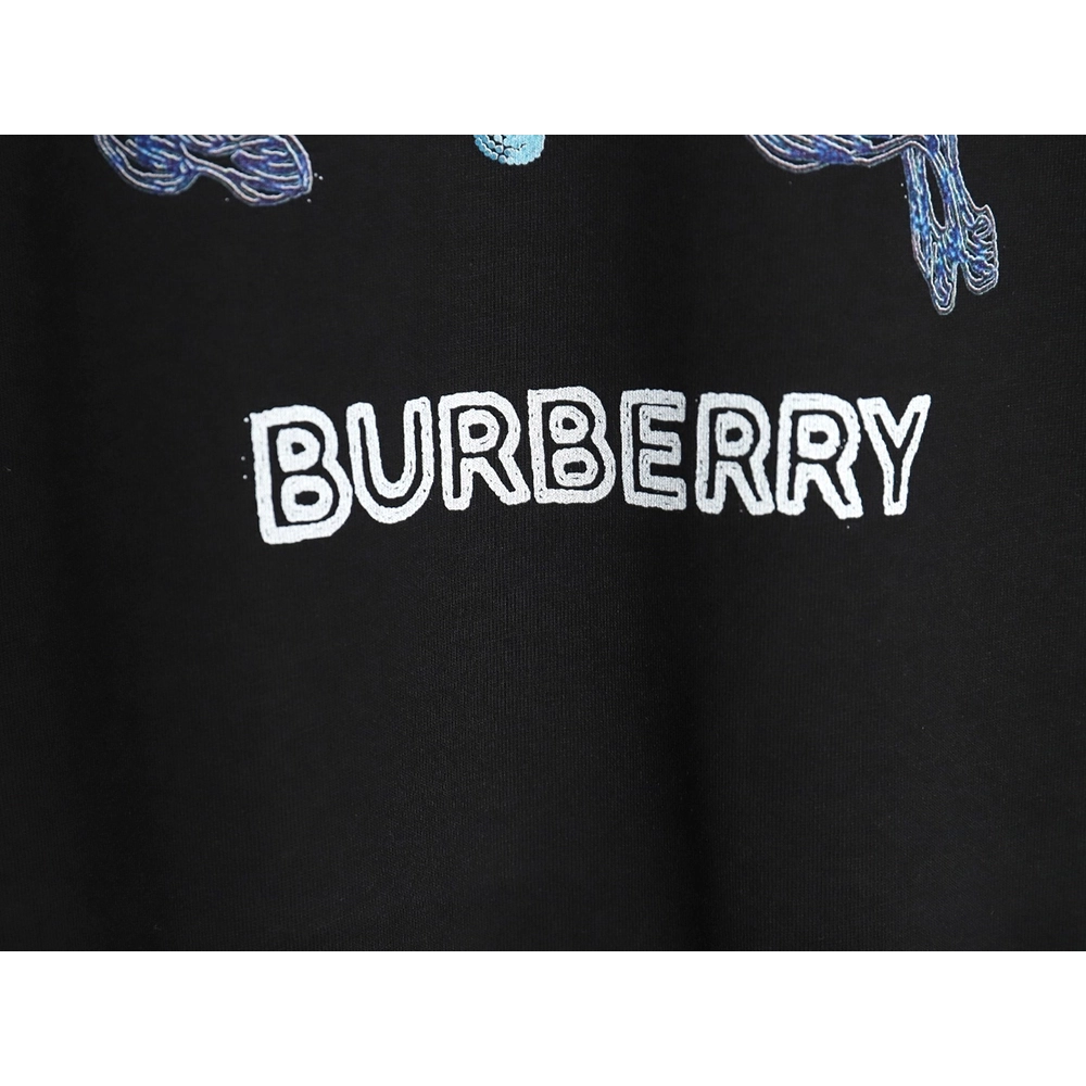 Burberry colorful knight horse logo print short sleeves,cheap Burberry