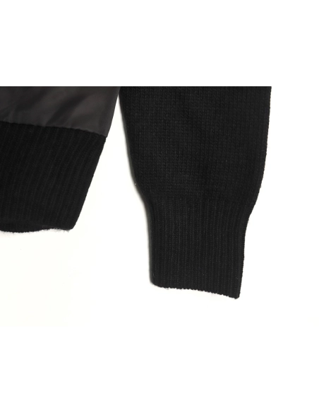 Prada wool paneled nylon hooded jacket,cheap Prada