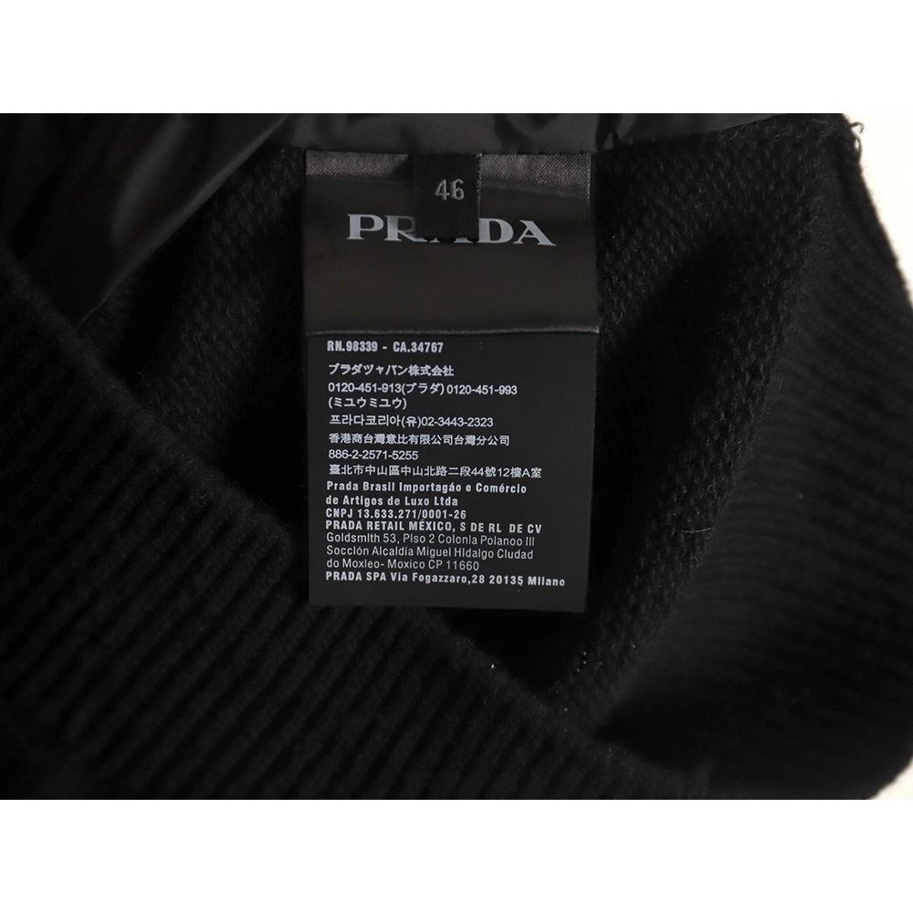 Prada wool paneled nylon hooded jacket,cheap Prada