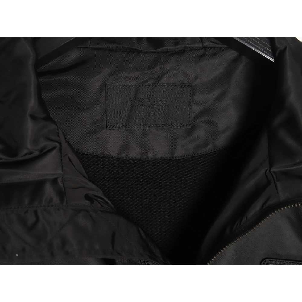 Prada wool paneled nylon hooded jacket,cheap Prada