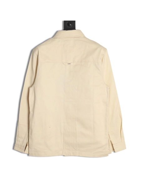 Louis Vuitton paneled black flocked shirt,cheap Louis Vuitton