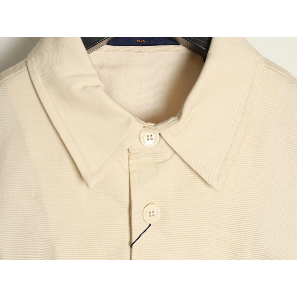 Louis Vuitton paneled black flocked shirt,cheap Louis Vuitton