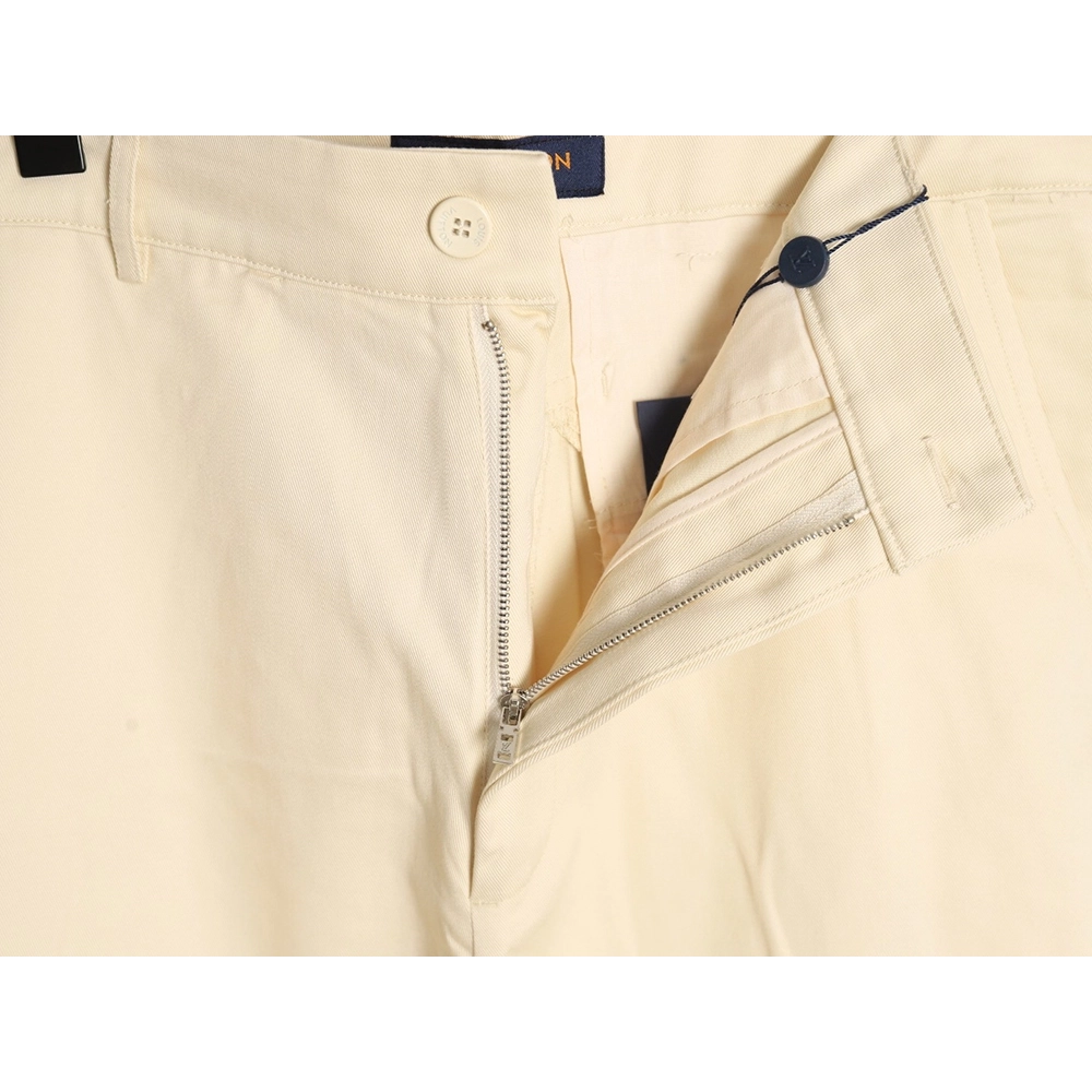 Louis Vuitton paneled black flocked denim pants,cheap Louis Vuitton