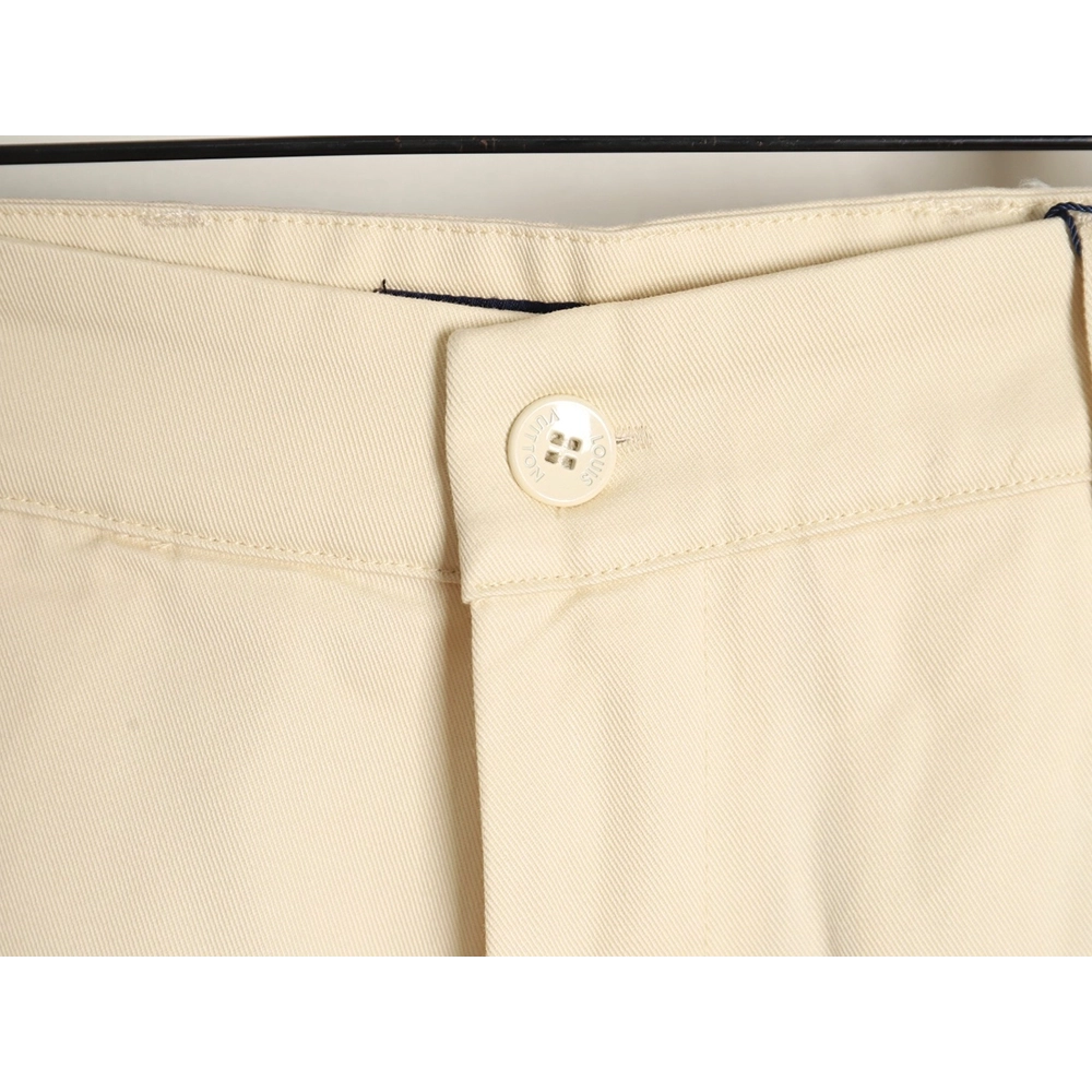 Louis Vuitton paneled black flocked denim pants,cheap Louis Vuitton