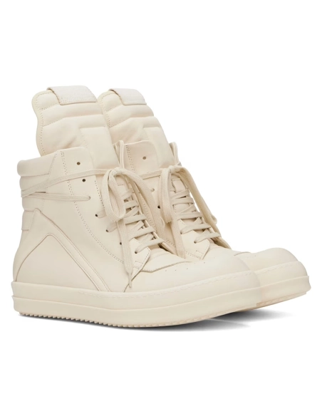 Rick Owens OffWhite Porterville Geobasket Sneakers,cheap RICK OWENS