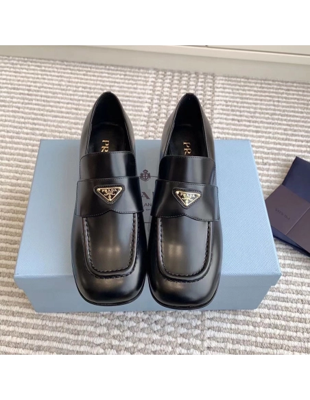 Parda Brushed leather loafers,cheap PRADA SNEAKER