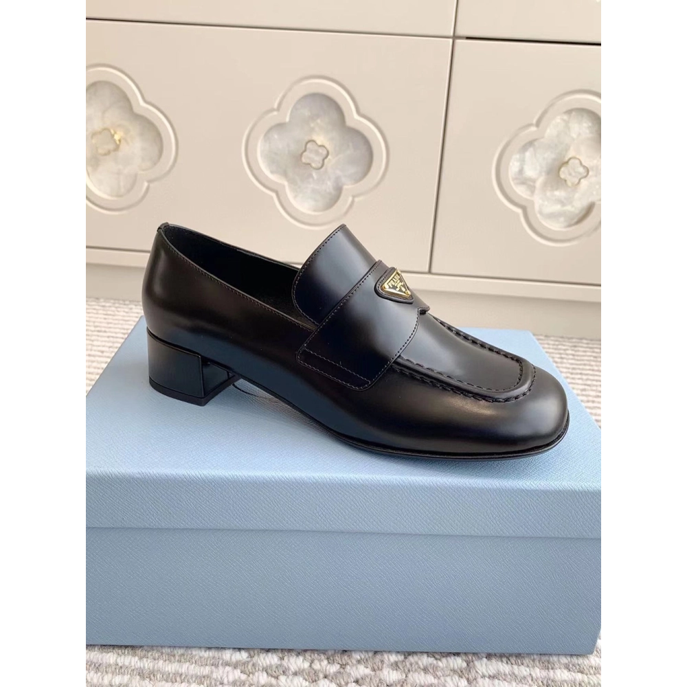 Parda Brushed leather loafers,cheap PRADA SNEAKER