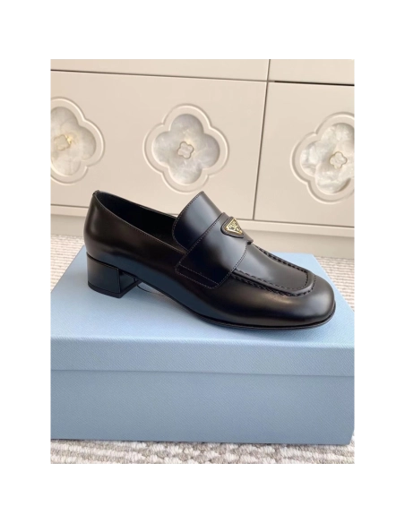 Parda Brushed leather loafers,cheap PRADA SNEAKER