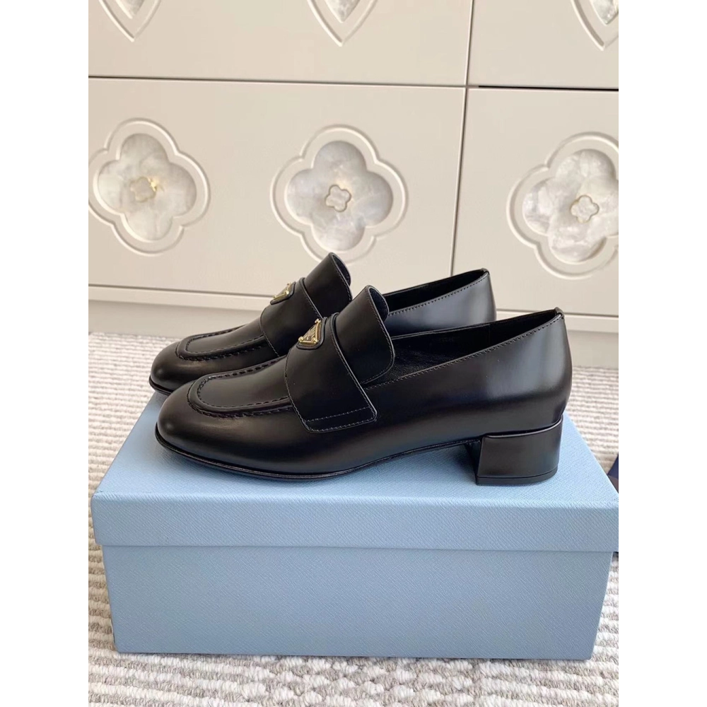 Parda Brushed leather loafers,cheap PRADA SNEAKER