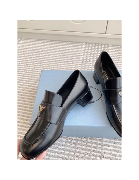 Parda Brushed leather loafers,cheap PRADA SNEAKER