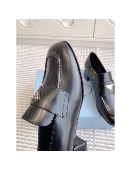 Parda Brushed leather loafers,cheap PRADA SNEAKER