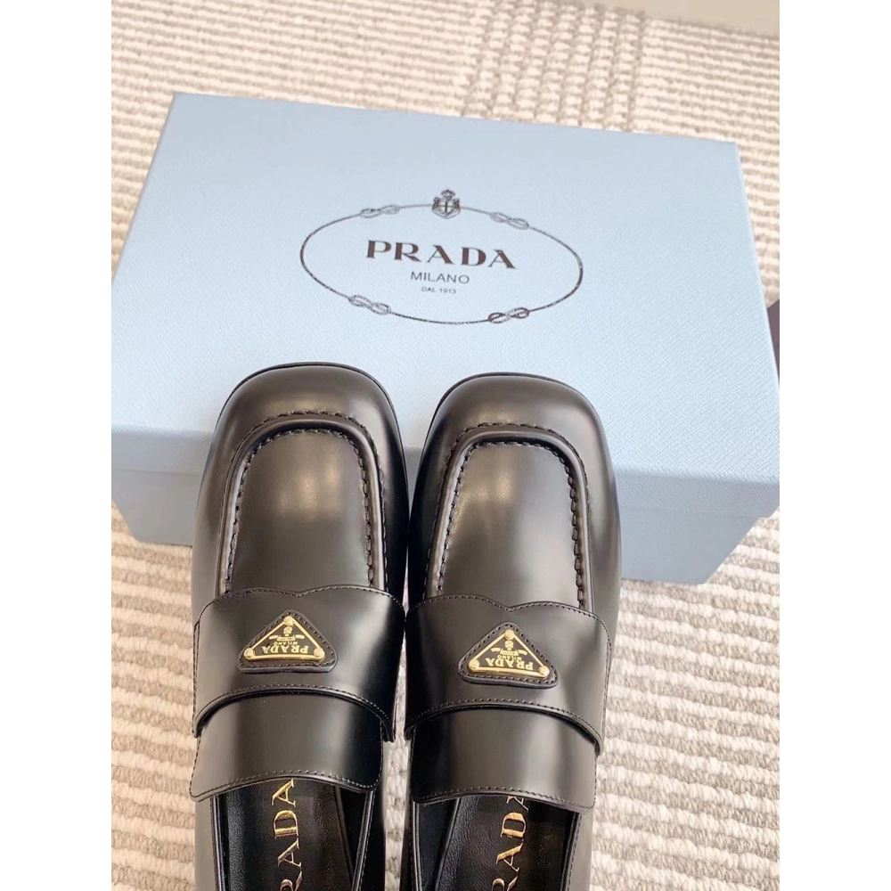 Parda Brushed leather loafers,cheap PRADA SNEAKER
