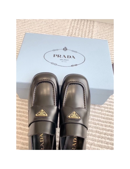 Parda Brushed leather loafers,cheap PRADA SNEAKER