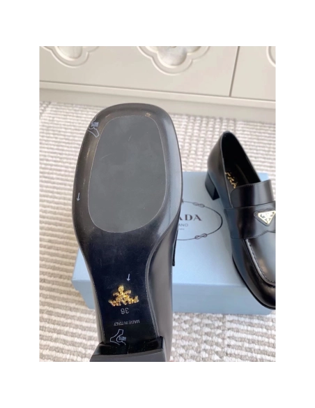 Parda Brushed leather loafers,cheap PRADA SNEAKER