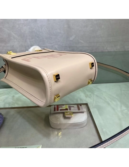 Fendi Mini Sunshine Tote Bags 8BS051 13X18X6.5cm,cheap Fendi Bags