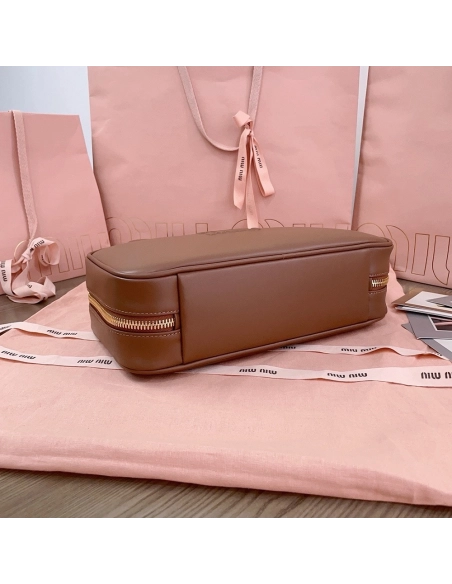 Miu Miu Beau leather tophandle bags 5BB172 17X30X8.5cm,cheap Miu Miu Bags