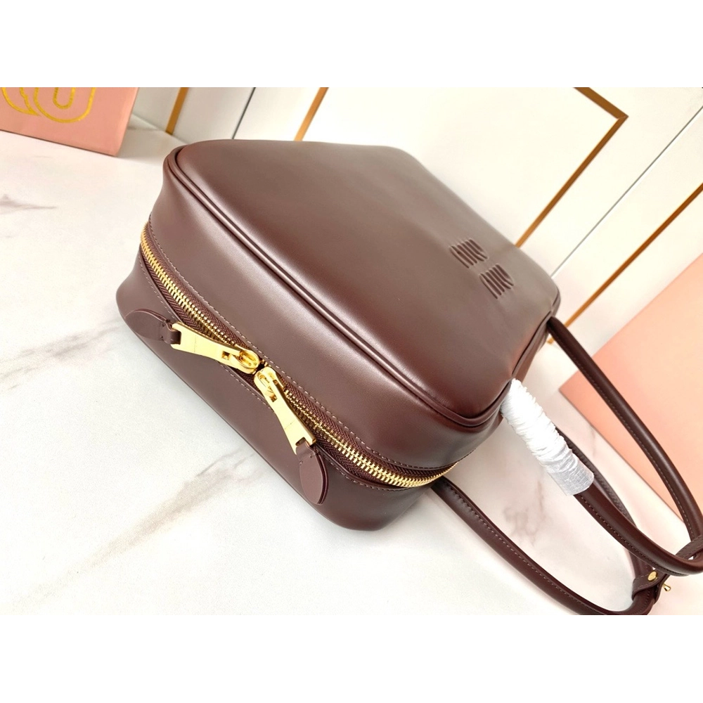 Miu Miu Leather Beau bags 5BB117 23X34X10cm,cheap Miu Miu Bags