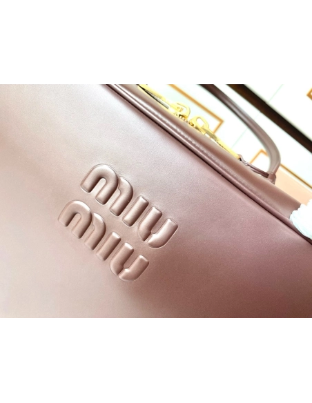 Miu Miu Leather Beau bags 5BB117 23X34X10cm,cheap Miu Miu Bags
