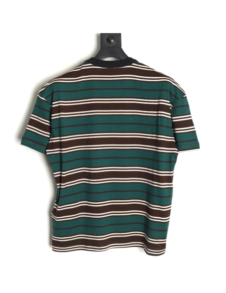 Prada Green Stripe Pocket Short Sleeve TShirt,cheap Prada