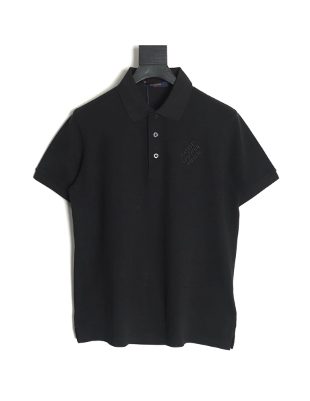 Louis Vuitton embroidered signature short-sleeved polo shirt TSK1,Louis Vuitton
