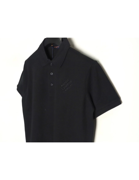 Louis Vuitton embroidered signature short-sleeved polo shirt TSK1,Louis Vuitton