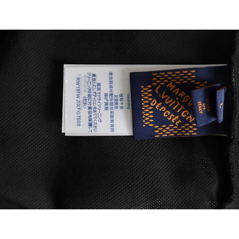 Louis Vuitton embroidered signature short-sleeved polo shirt TSK1,Louis Vuitton