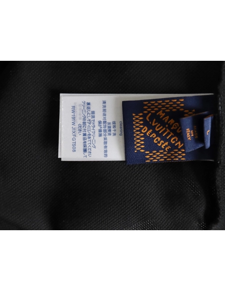 Louis Vuitton embroidered signature short-sleeved polo shirt TSK1,Louis Vuitton