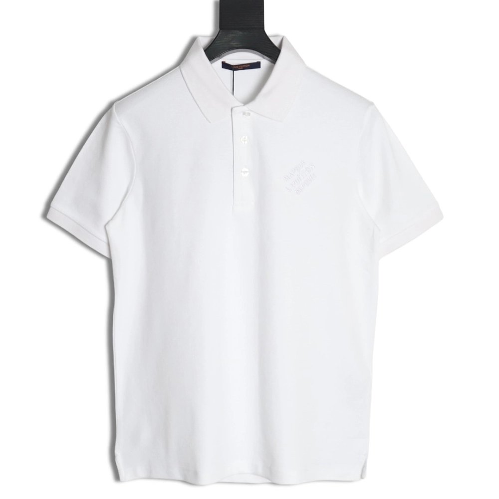 Louis Vuitton embroidered signature short-sleeved polo shirt,Louis Vuitton