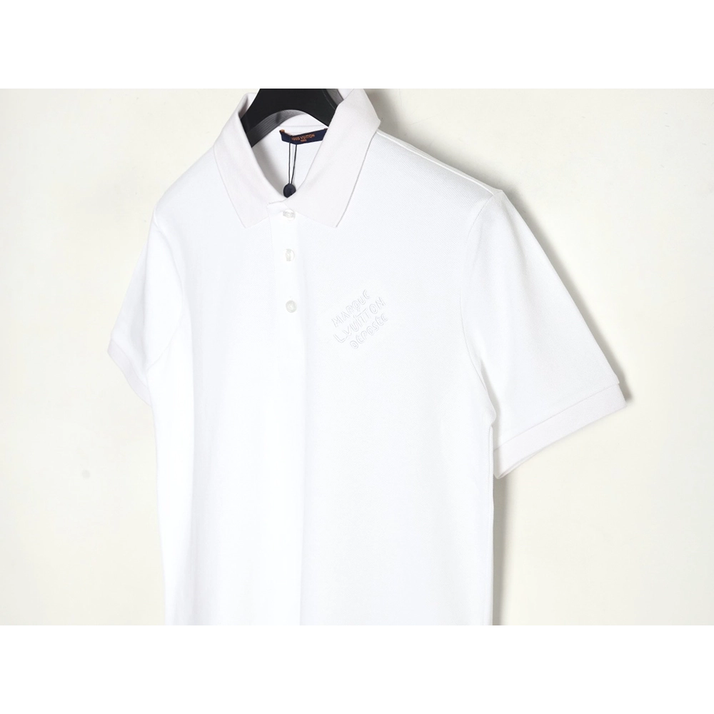 Louis Vuitton embroidered signature short-sleeved polo shirt,Louis Vuitton