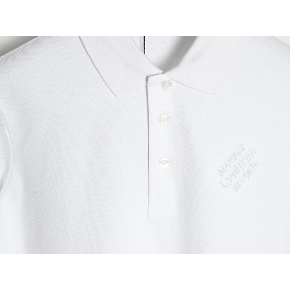 Louis Vuitton embroidered signature short-sleeved polo shirt,Louis Vuitton