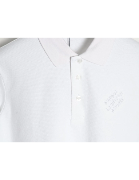 Louis Vuitton embroidered signature short-sleeved polo shirt,Louis Vuitton