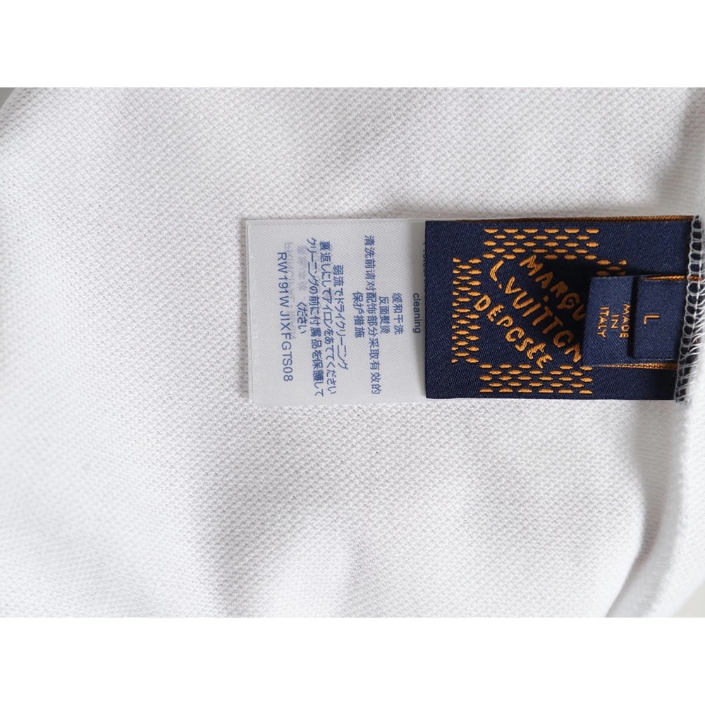 Louis Vuitton embroidered signature short-sleeved polo shirt,Louis Vuitton