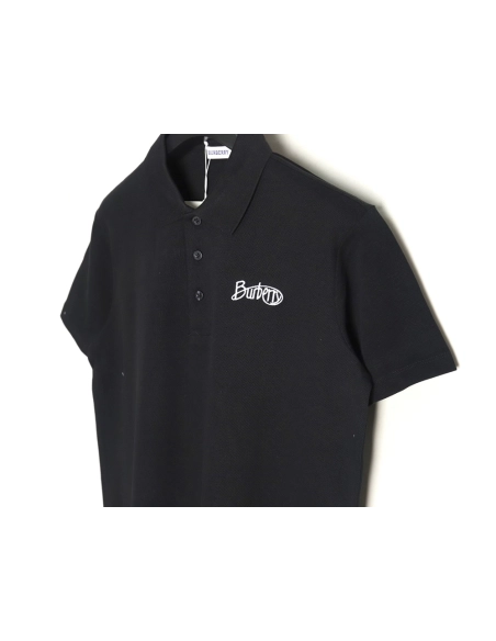 Burberry cursive embroidered signature short-sleeved polo shirt TSK1,Burberry