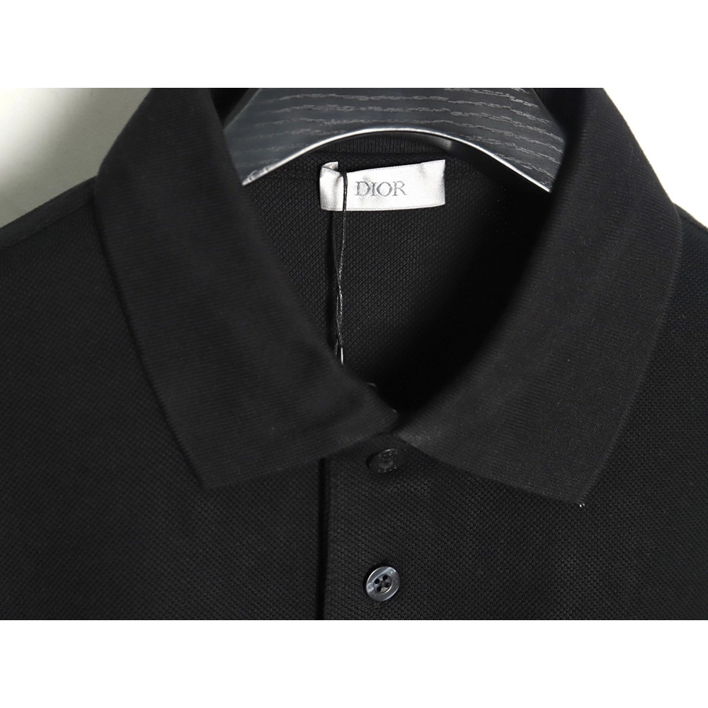 Dior embroidered lettering signature short sleeve polo shirt TSK1,Dior