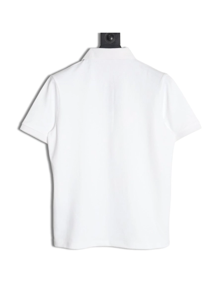 Dior embroidered lettering signature short sleeve polo shirt,Dior