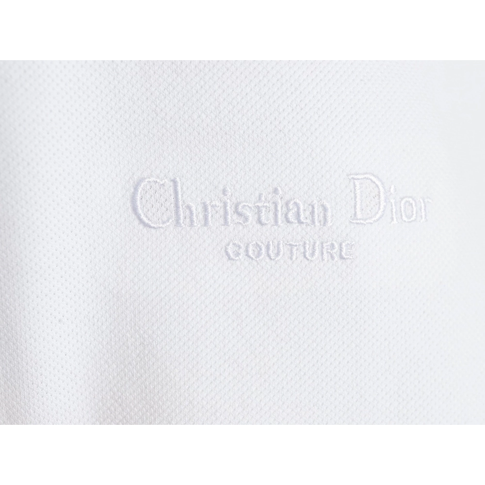 Dior embroidered lettering signature short sleeve polo shirt,Dior