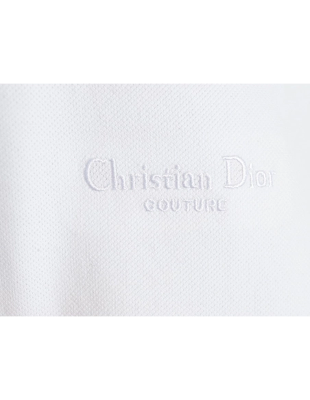 Dior embroidered lettering signature short sleeve polo shirt,Dior