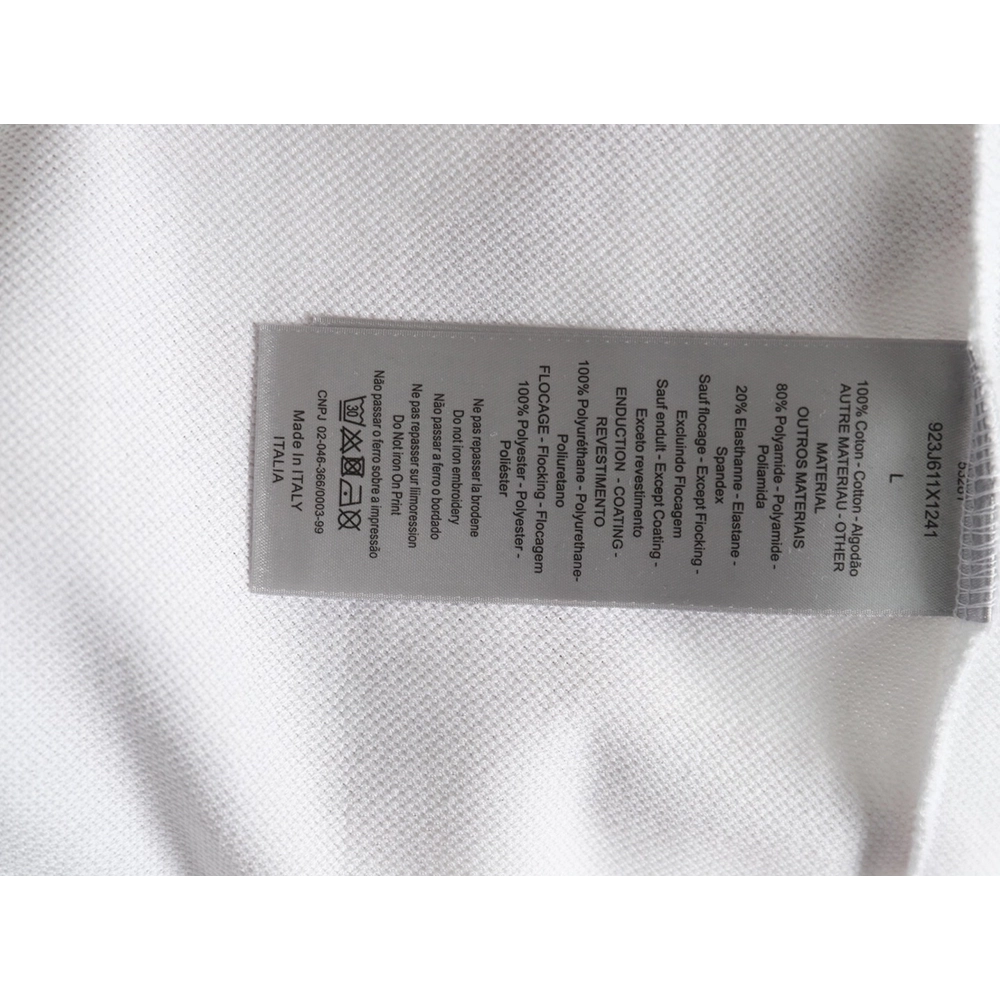 Dior embroidered lettering signature short sleeve polo shirt,Dior