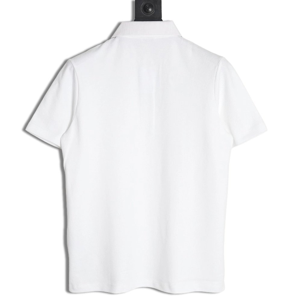 Burberry cursive embroidered signature short-sleeved polo shirt,Burberry