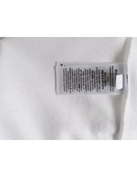 Burberry cursive embroidered signature short-sleeved polo shirt,Burberry