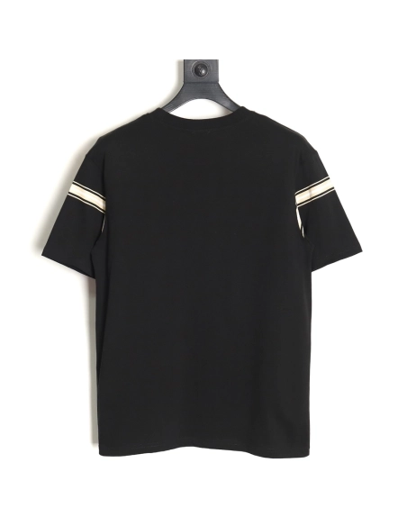 Burberry striped print embroidered horse short sleeves TSK1,Burberry