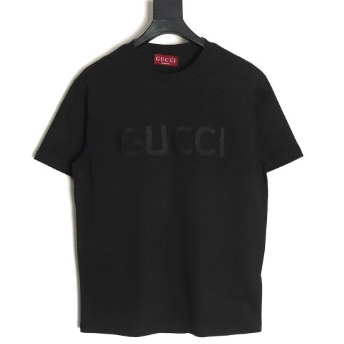 Gucci obscure embroidered letter short sleeves TSK1,Gucci