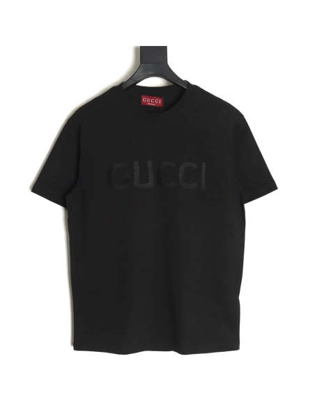Gucci obscure embroidered letter short sleeves TSK1,Gucci