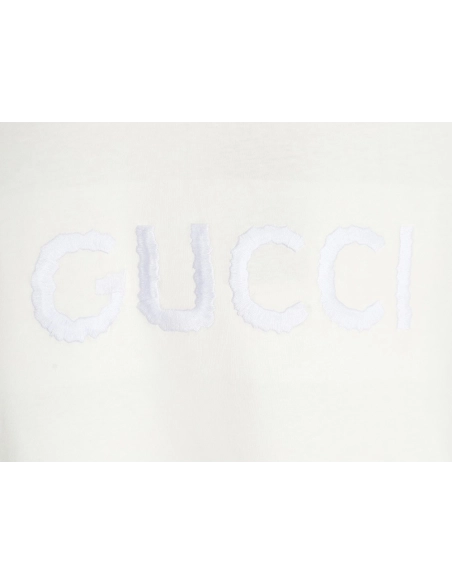 Gucci obscure embroidered letter short sleeves,Gucci