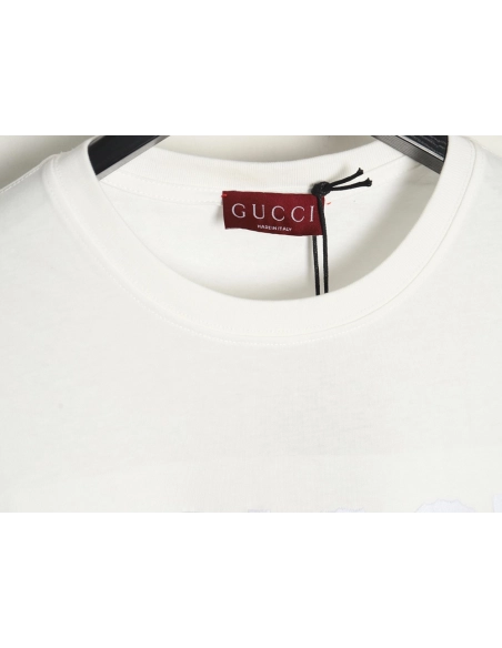 Gucci obscure embroidered letter short sleeves,Gucci