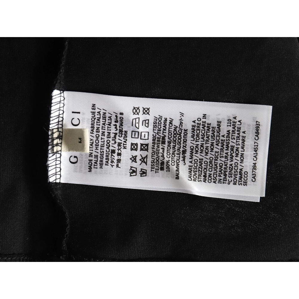 Gucci lines embroidery letters logo short sleeves TSK1,Gucci