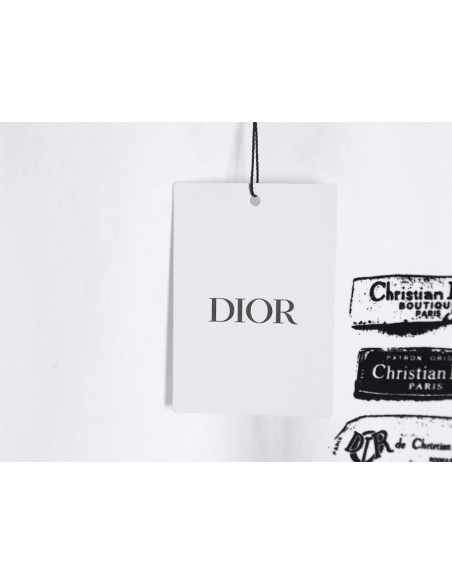 Dior flocked print logo short-sleeve,Dior