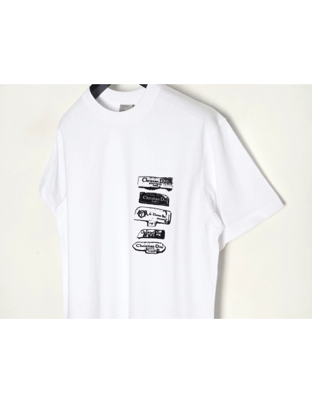 Dior flocked print logo short-sleeve,Dior