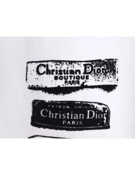 Dior flocked print logo short-sleeve,Dior