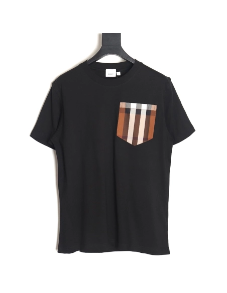 Burberry Classic Check Pocket Short Sleeve T-Shirt TSK1,Burberry